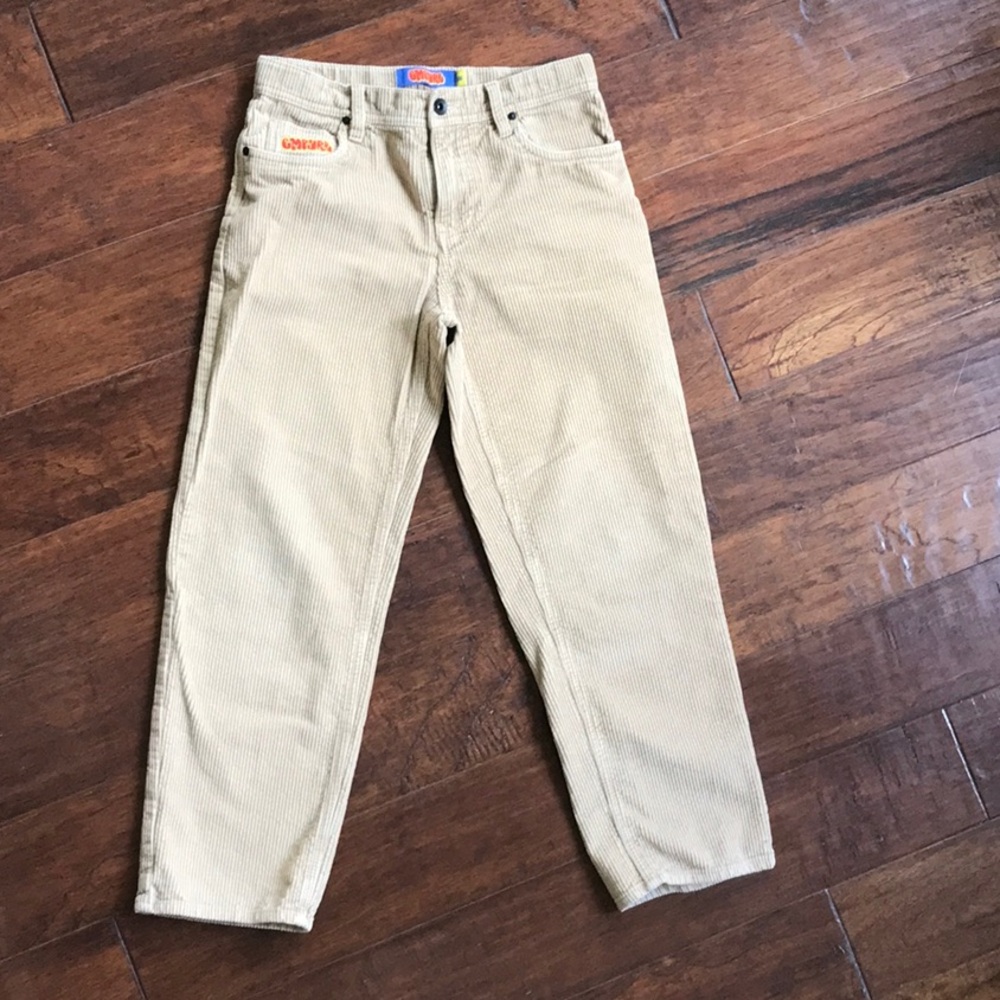 Boys Empyre Corduroy Tan Pants, Size 26